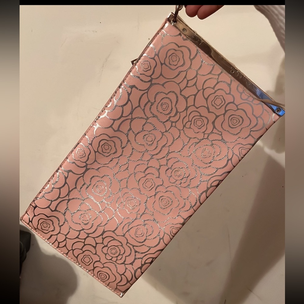 Pink clutch purse
